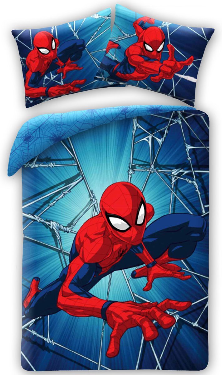 Spiderman Dekbedovertrek 140 x 200 cm - 60x70cm