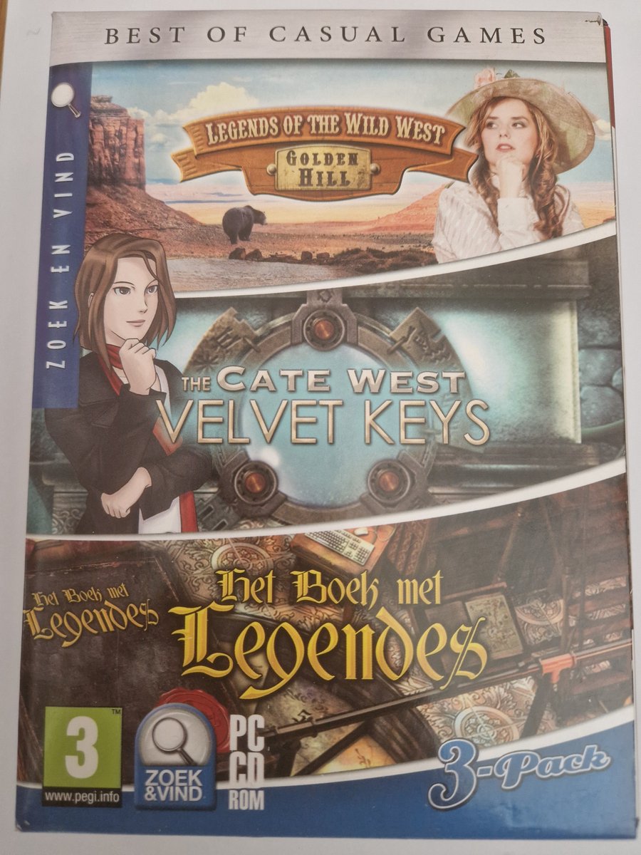 Best of Casual Games box Legends of the Wild West - Golden Hill, Cate West - Velvet Keys en Het boek met legendes / Book of Legends (PC games / Windows)