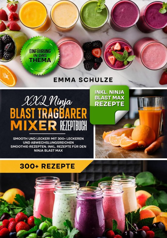 XXL Ninja Blast tragbarer Mixer Rezeptbuch - cover