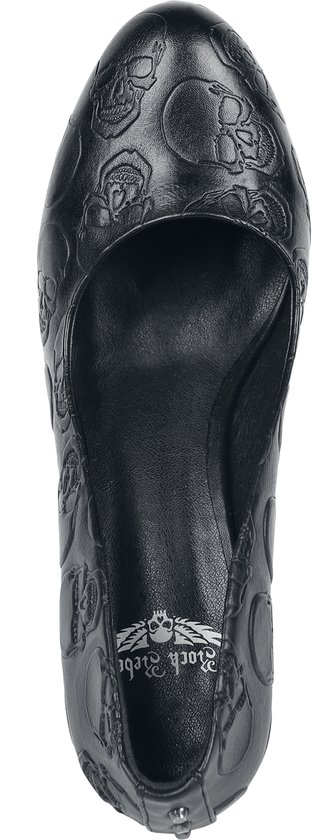 Rock Rebel by EMP Escarpins noirs à imprimé tête de mort pour femme - EU39