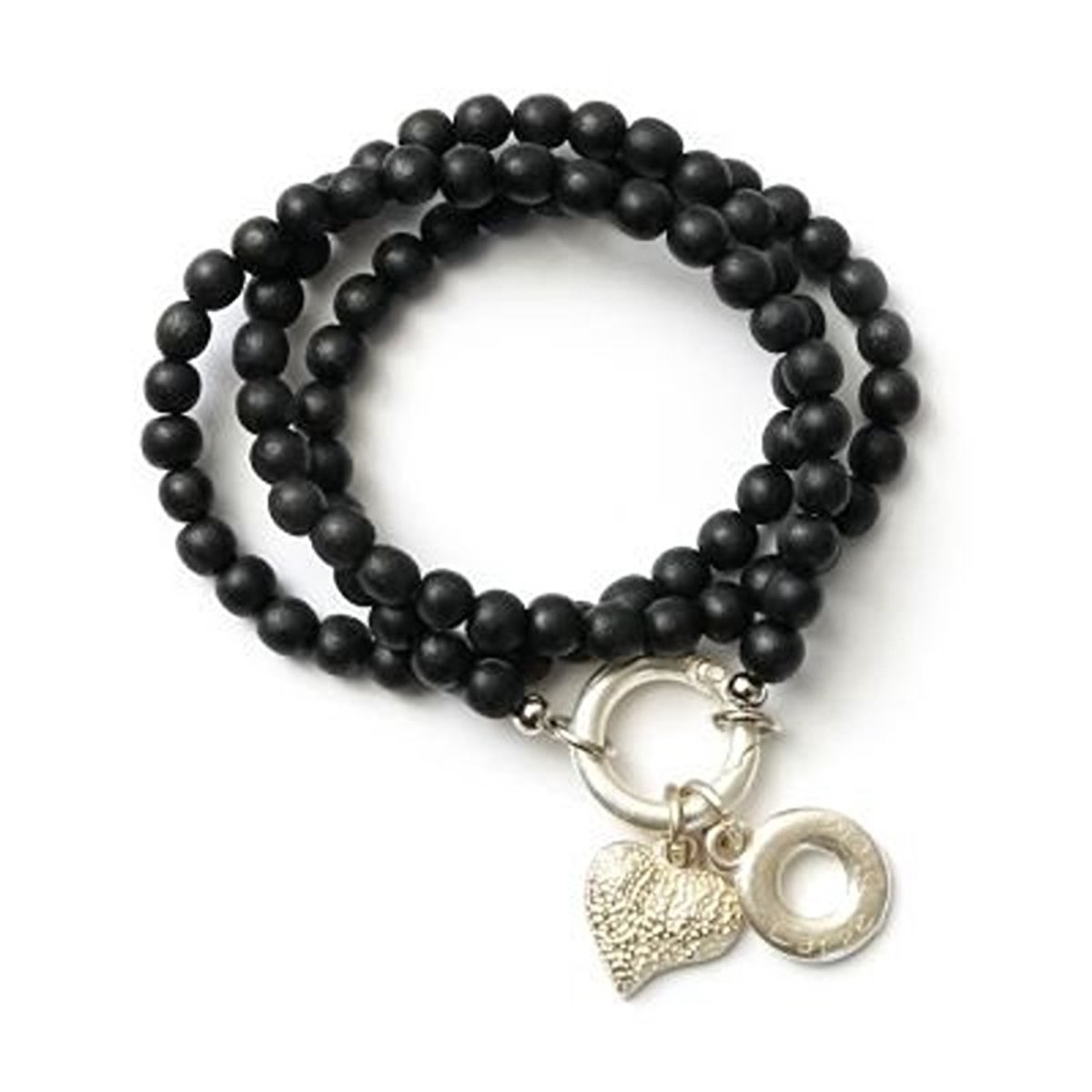 Ibiza Armband - Zilverglanzend - Zwart