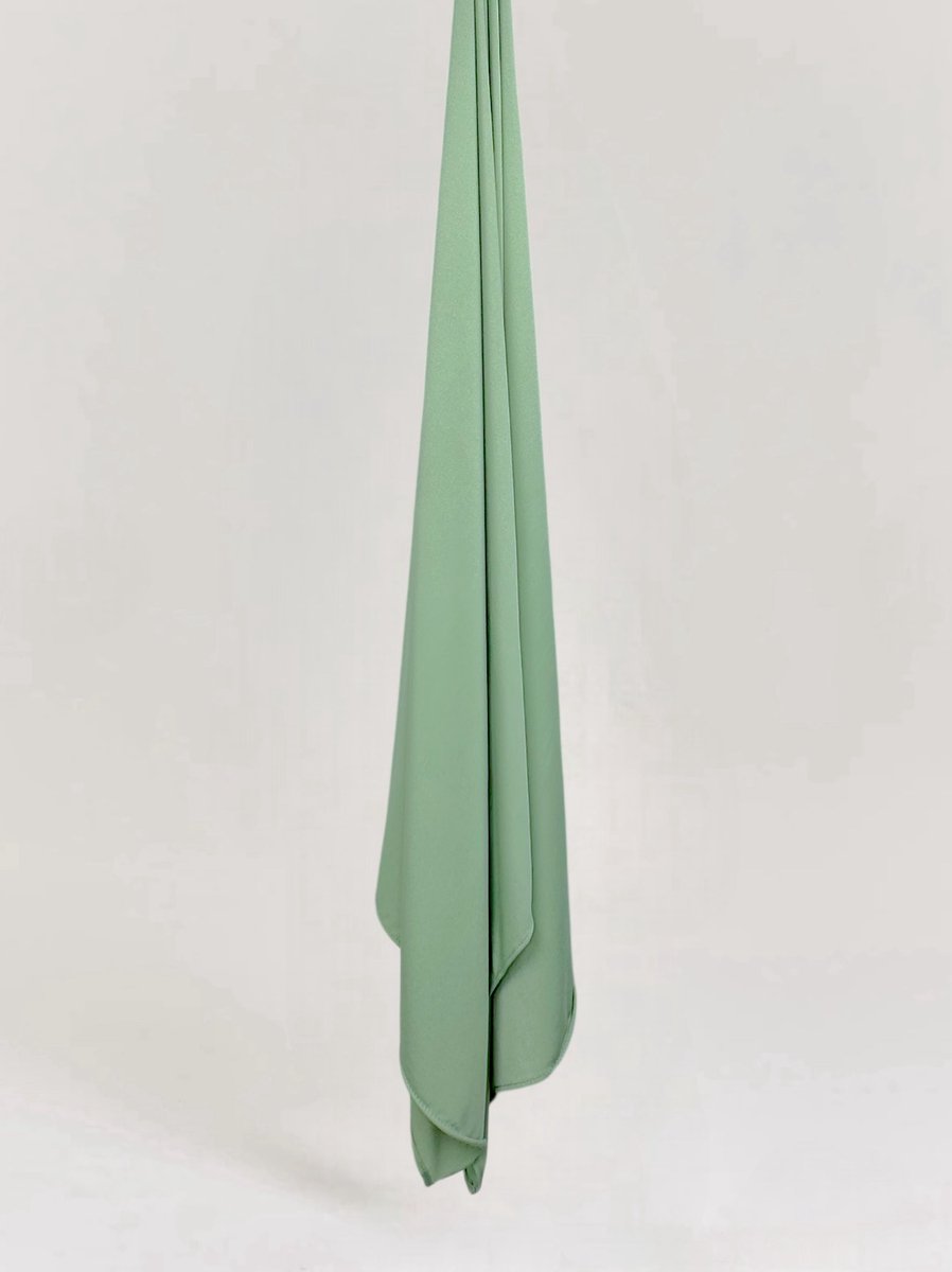 By Dihane - Hoofddoek - Premium Jersey Hoofddoek Large- Hijab - Moslima - Premium Jersey Large - Sjaal- 70x 200cm - Kleur Pastel Green