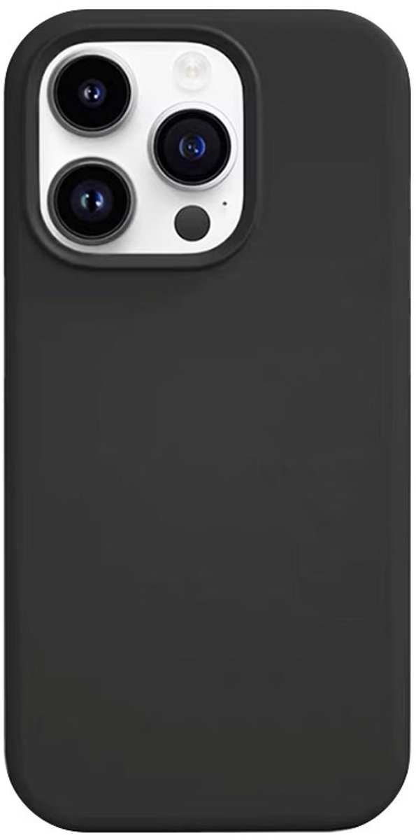 Trusmi CF33-067- iPhone 16 Pro Max siliconen hoes – Zwarte kleur, Slim Fit Beschermcase, Slank Design, Schokbestendig, Anti-Vingerafdruk en Krasbestendig