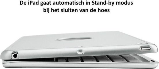 iPad Pro 9.7 toetsenbord hoes zilver iPad Pro 9.7 toetsenbord hoes zilver