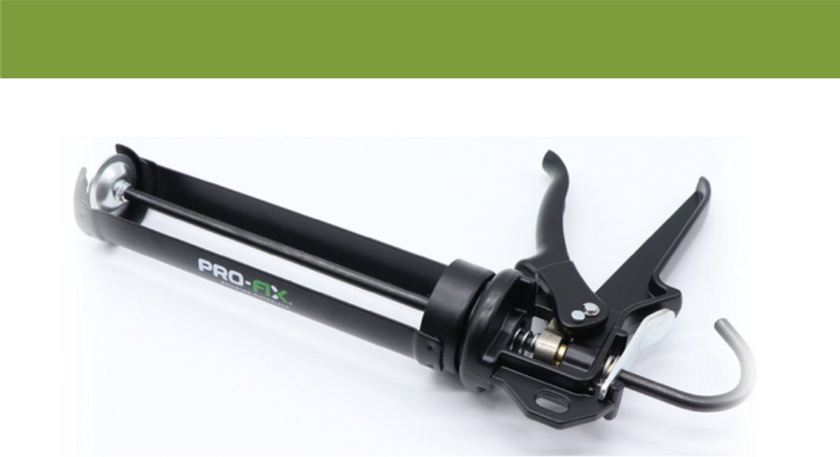 Pro-Fix – Mastic Gun Kitspuit – Professionele Kitspuit voor Silicones & Lijmen | Duurzaam en Ergonomisch | Geschikt voor Alle Standaard Kitverpakkingen | professionele kitspuit