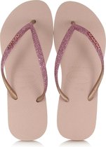 Havaianas Slim Glitter Dames Slippers - Ballet Rose - Maat 41/42