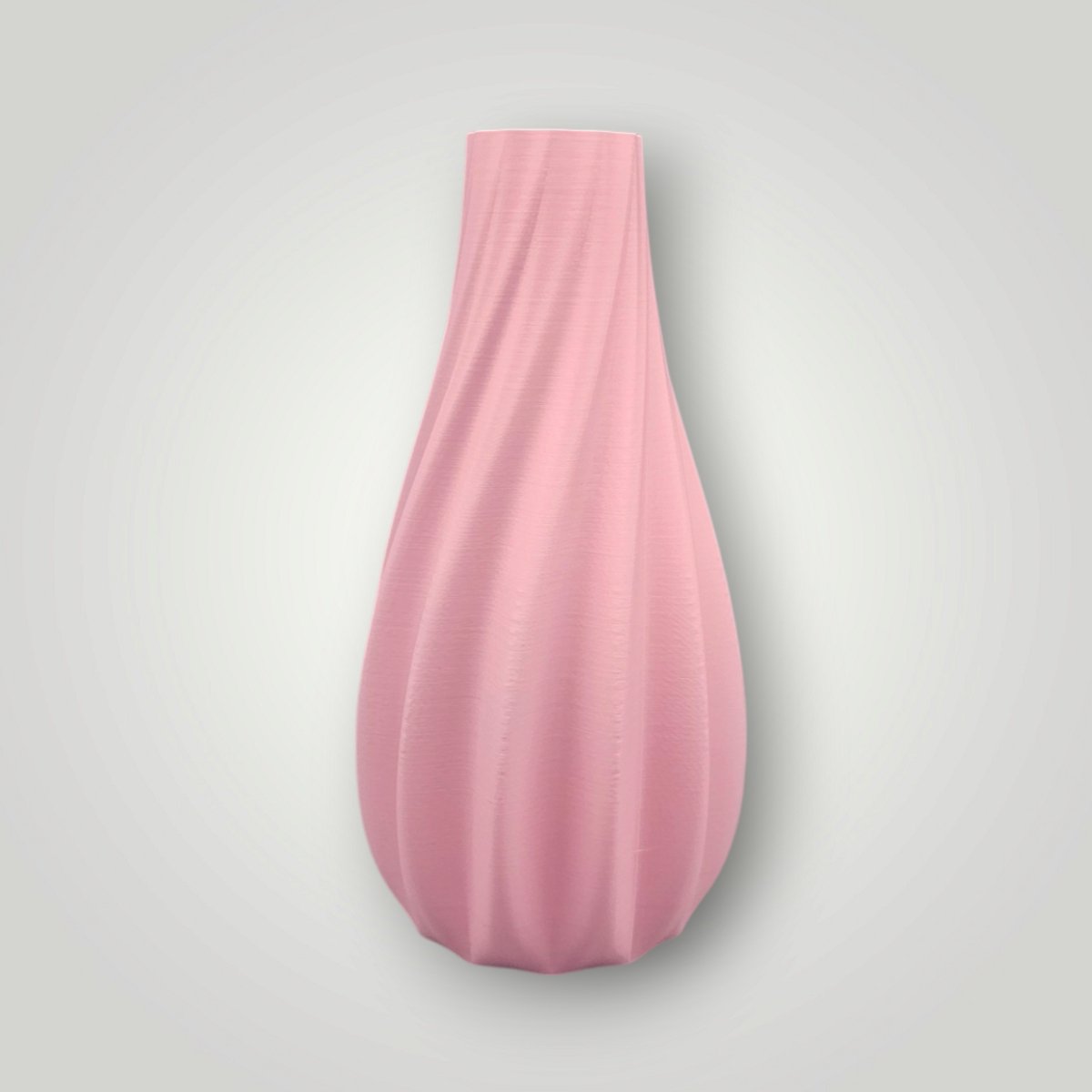 Vaas Saffier voor droogbloemen en zijdebloemen 20cm mat roze handgemaakt trendy unieke vaas voor interieur decoratie