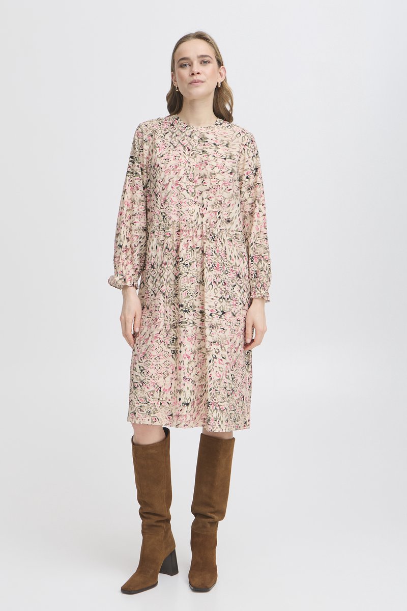 fransa - FRHITAS DR 1 - Dames - Midi jurken