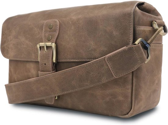 K&F Concept Cameratas Rollup fototas, modieuze schoudertas, verstelbare riem, fotografie-schoudertas, liner bag voor DSLR-camera, spiegelloze camera, C-oranje