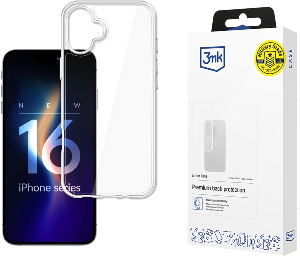 Apple iPhone 16 - 3mk Armor-hoesje