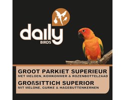 GROOT PARKIET SUPERIEUR - 4 KG - Parkietenvoer - Valkparkiet - Rosella - Halsbandparkiet - Kakariki. - Muisparkiet
