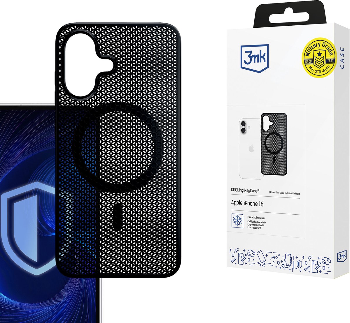 Telefoonhoesjes Apple iPhone 16 - 3mk COOLing MagCase