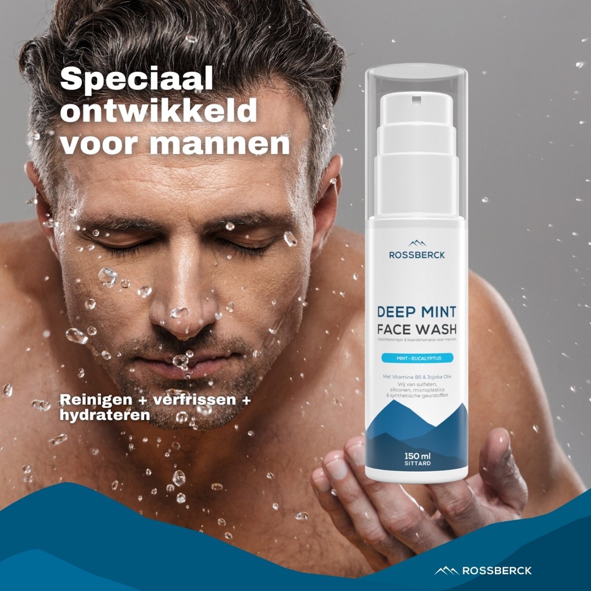 Rossberck Face Wash - 2-in-1 gezichts- en baardshampoo thumbnail 3