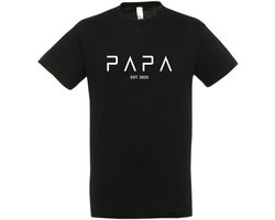 PAPA Est. 2025 T-shirt - Vader - cadeau - Papa - vaderdag cadeau - beste vader ter wereld - jarig - gift - father - Vader cadeau - Vaderdag - verjaardag - Maat M