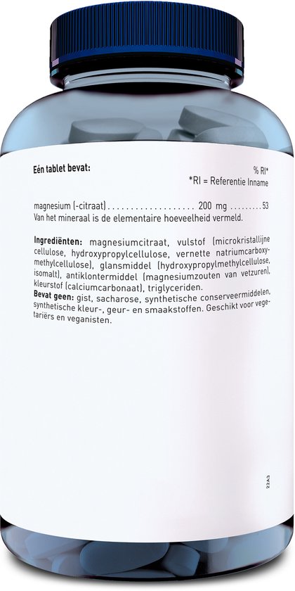 Orthica Magnesiumcitraat-200 - goed opneembaar - 120 tabletten