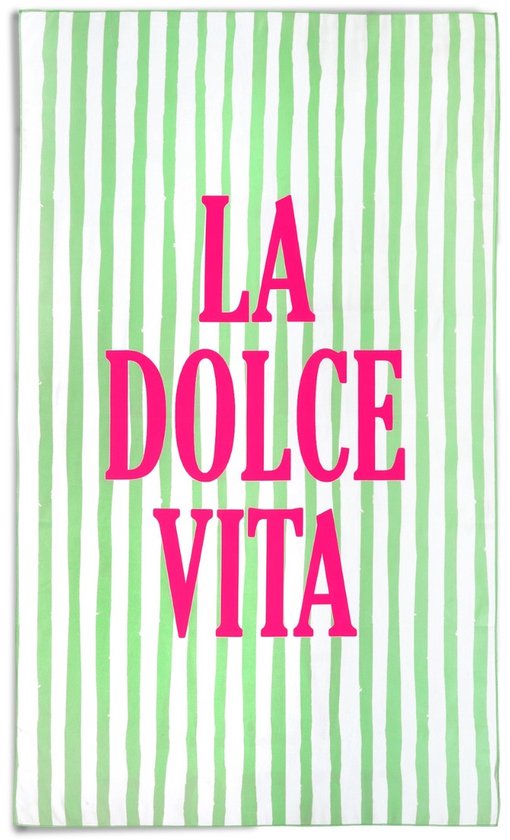 Lucca Sneldrogende Strandlaken - La Dolce Vita - 100x180 - Multi