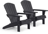 Bol.com Keter Troy Adirondack Tuinstoel - 2 stuks - 85x80x965cm - Zwart aanbieding