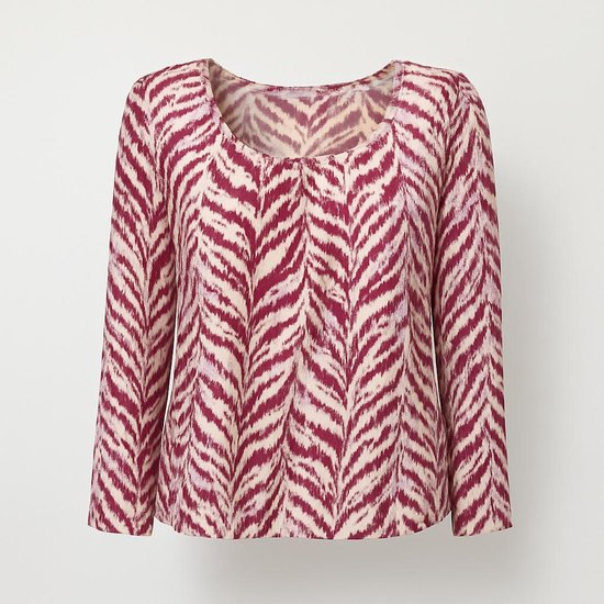 Chemisier Angelle Milan à imprimé abstrait – Comfort et élasticité