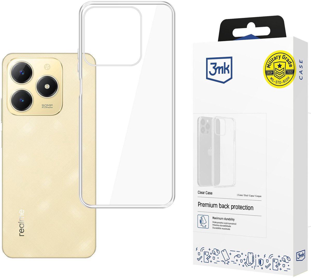3Mk Tpu-Hoesje Voor Realme C61-Telefoonbescherming En Uitstekende Weerstand
