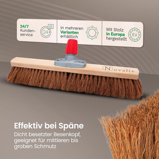 Zaalveger kokos Bezem 80cm - Solide | Bezems Zaalveger kokos Bezem 80cm - Solide | Bezems