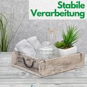 Novaliv Houten Kist Vintage 30 X 15 X 10 Cm Oude Baksteenvorm Hout EEN Kamer Universele Kist Van Gerecycled Oud Hout Elke Vorm Is Uniek Geschenkdoos