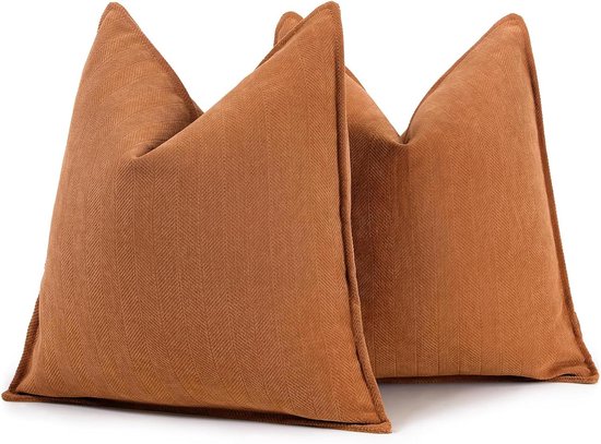 ZWJD Sofa Kussenhoezen Set van 2 Chenille Sofa Kussens met Elegant Design, Zacht en Luxe Decoratief Kussen voor Sofa, Bed en Woondecoratie ZWJD Sofa Kussenhoezen Set van 2 Chenille Sofa Kussens met Elegant Design, Zacht en Luxe Decoratief Kussen voor Sofa, Bed en Woondecoratie