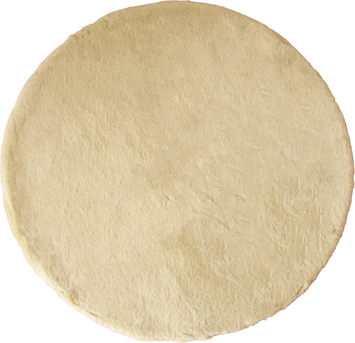 Mats & Joy® Rond Ultra Fluffy Vloerkleed Ø 100 cm - Zacht vloerkleed wit beige - Fluffy Tapijt Slaapkamer - Tapijt Babykamer - Tapijt Kinderkamer - Zacht Vloerkleed
