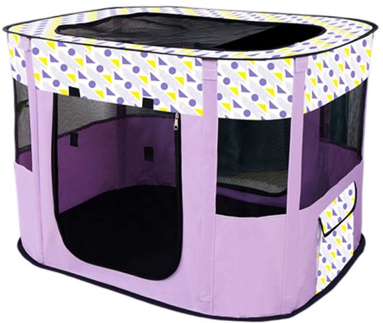 Ibenzoa® Opvouwbare Rechthoekige Huisdiertent Met Ventilatie En Insectenbescherming Voor Katten En Honden
