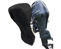 Volledige buitenboordmotor cover - Waterdichte 420D boot motorhoezen - Voor motor 20-30 HP - Zwart