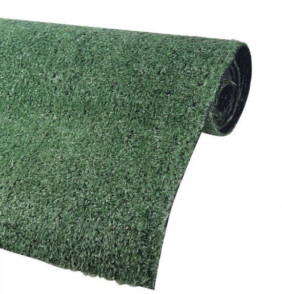 Grastapijt outdoor kunstgras voor het balkon, 100 x 100 cm, grastapijt met noppen, per meter, grijs, vliesgras, waterdoorlatend, 1 m breed vloerbedekking