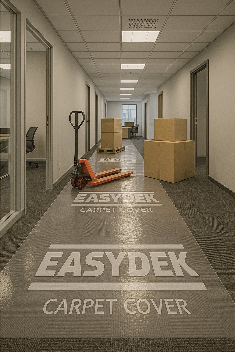 Carpet Cover - 90cm x 60m - 100 mu - Easydek - Afdekfolie - Tapijt bescherming - Trap bescherming - klussen - Schilderen