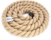 DQ-PP JUTE TOUW, 15 m, 22 mm dikte, koord naturel bruin natuurlijke vezels, DIY decoratie, macramé, tuin touwtrekken leuning