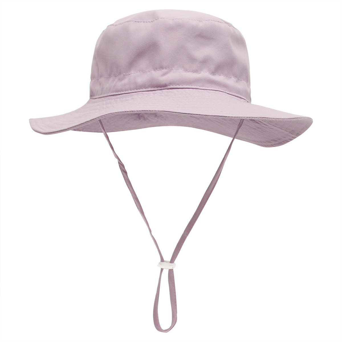 1 stuk baby zonnehoed en zonnebril, UV-bescherming UPF 50+ en brede rand vissershoed voor kinderen, zonbeschermende zomer emmerhoed met verstelbare kinband, strandhoed voor meisjes en jongens（M：52-54cm） - Paars