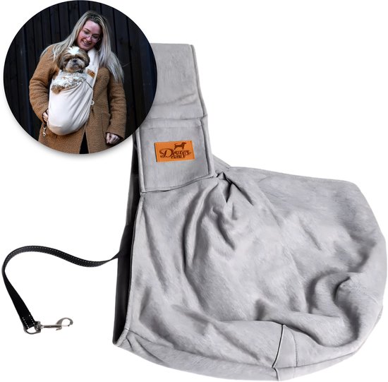 Dogs&Co Slingbag - Sac de transport Grijs