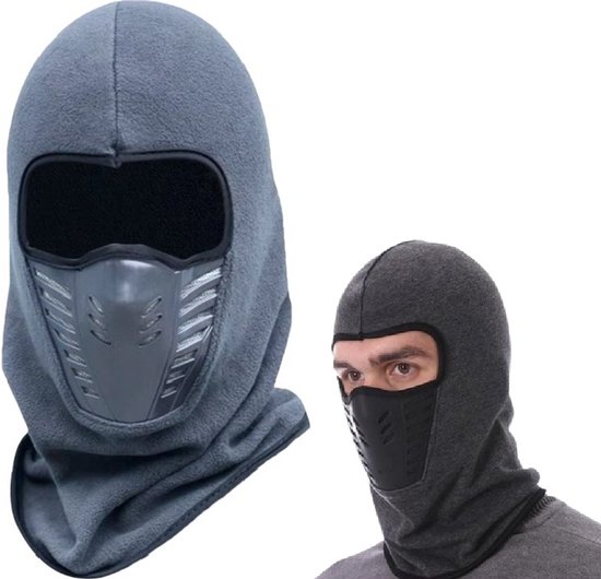 Balaclava Multiuse Bivakmuts I Nekwarmer I Bivak I Gezichtsmasker I Ski Masker I Grijs