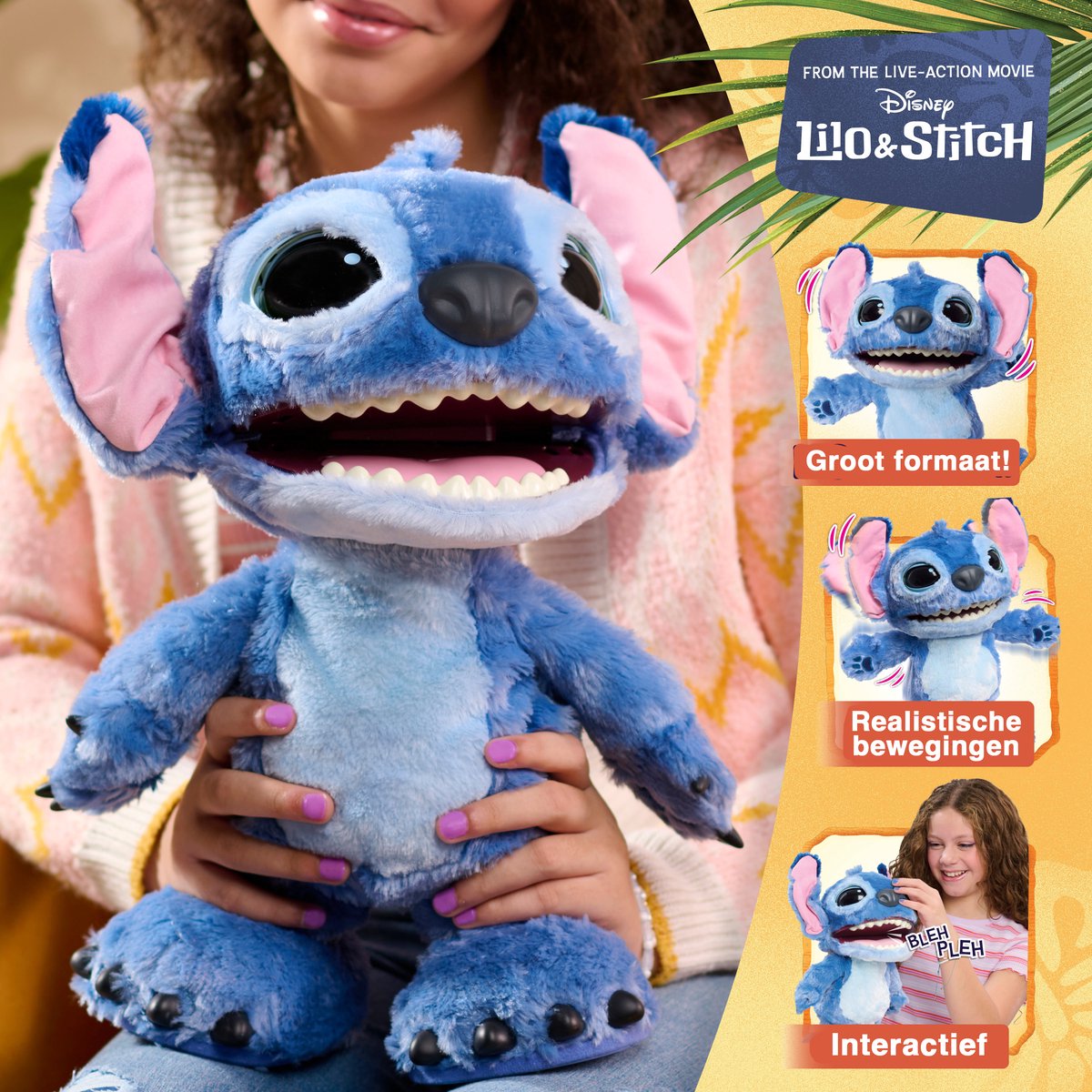Disney Stitch - Ultimate Stitch - Interactieve pluchen knuffel - Brabbelt zijn Stitch taal, danst, zingt en beweegt — afbeelding 10