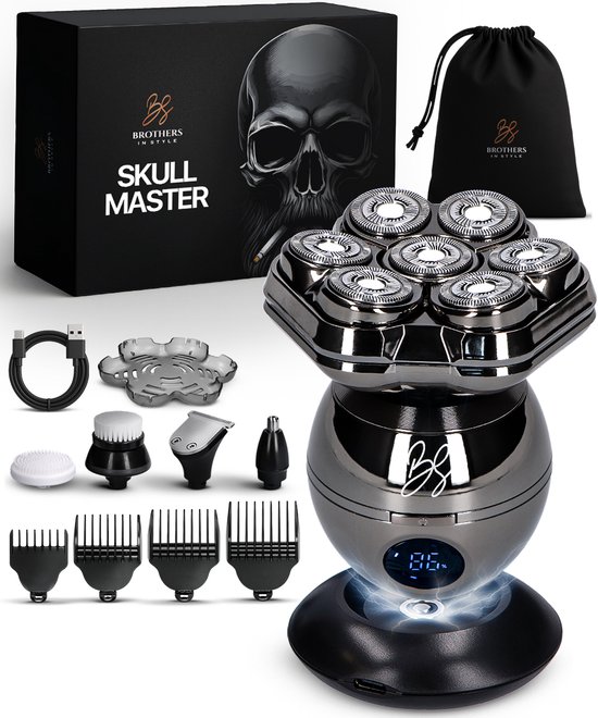 Foto: Scheerapparaat mannen 8 in 1 skull master pro hoofd scheerapparaten head shaver elektrische shaver brothers in style
