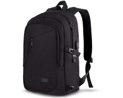 TRVLMORE 25L Rugzak - Rugtas met 15,6 Inch Laptopvak - Schooltas - Laptoptas - Spatwaterdicht - Heren en Dames - Jongens en Meisjes - Zwart
