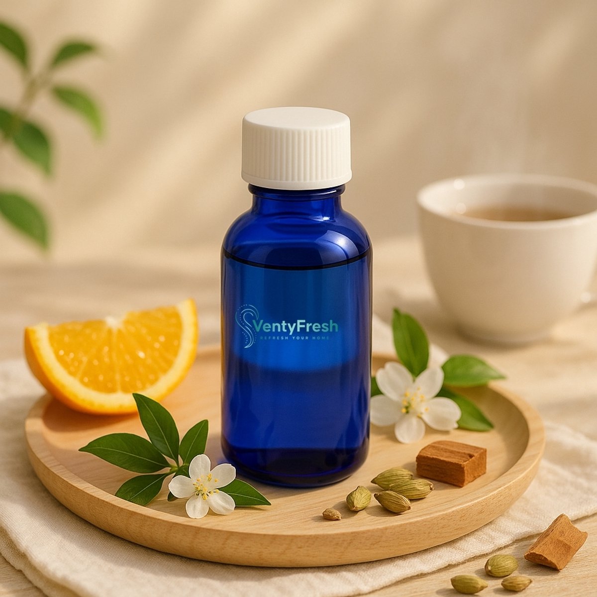 VentyFresh Soft White Geur Navulling 100ml – Voor Thuis en op kantoor - Luxe geurbeleving voor geurverspreiders (Stand-alone of via ventilatiesysteem D)