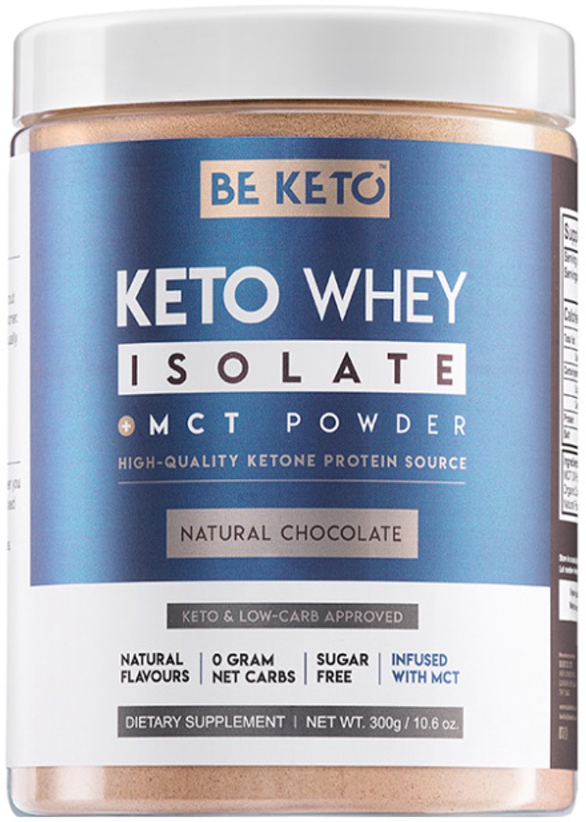 Goedkoopste Be Keto | KETO Whey MCT | Natural Chocolate | 300 gram | 1 x 300 gram