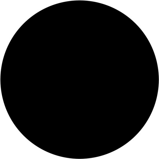 Zwarte cirkel.