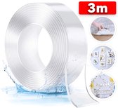 SmartAI Dubbelzijdig Tape Montagetape - 3 Meter Nano Tape - Plakband Extra Sterk - Transparante Tape Extra Sterk - Klussen - Waterdicht en Herbruikbaar