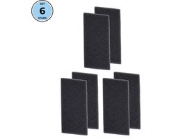 Bramokava 6x Filter geschikt voor Droger Whirlpool Bauknecht Ignis - 481010354757 - 220 x 110 mm - Spons Foam Schuimfilter