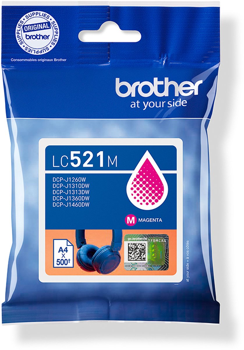 Brother LC-521M Inktcartridge Magenta