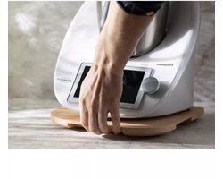 HOCHO Sliding Board – Beukenhout – 340x300x20 mm – Voor Thermomix TM5 & TM6 – Met Glijders en Voetjes