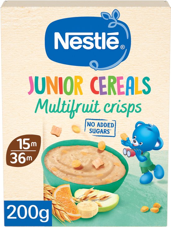 Nestlé Junior Cereals Multifruit 15+ maanden - Peuterpap - 9x200g van NeS — afbeelding 2