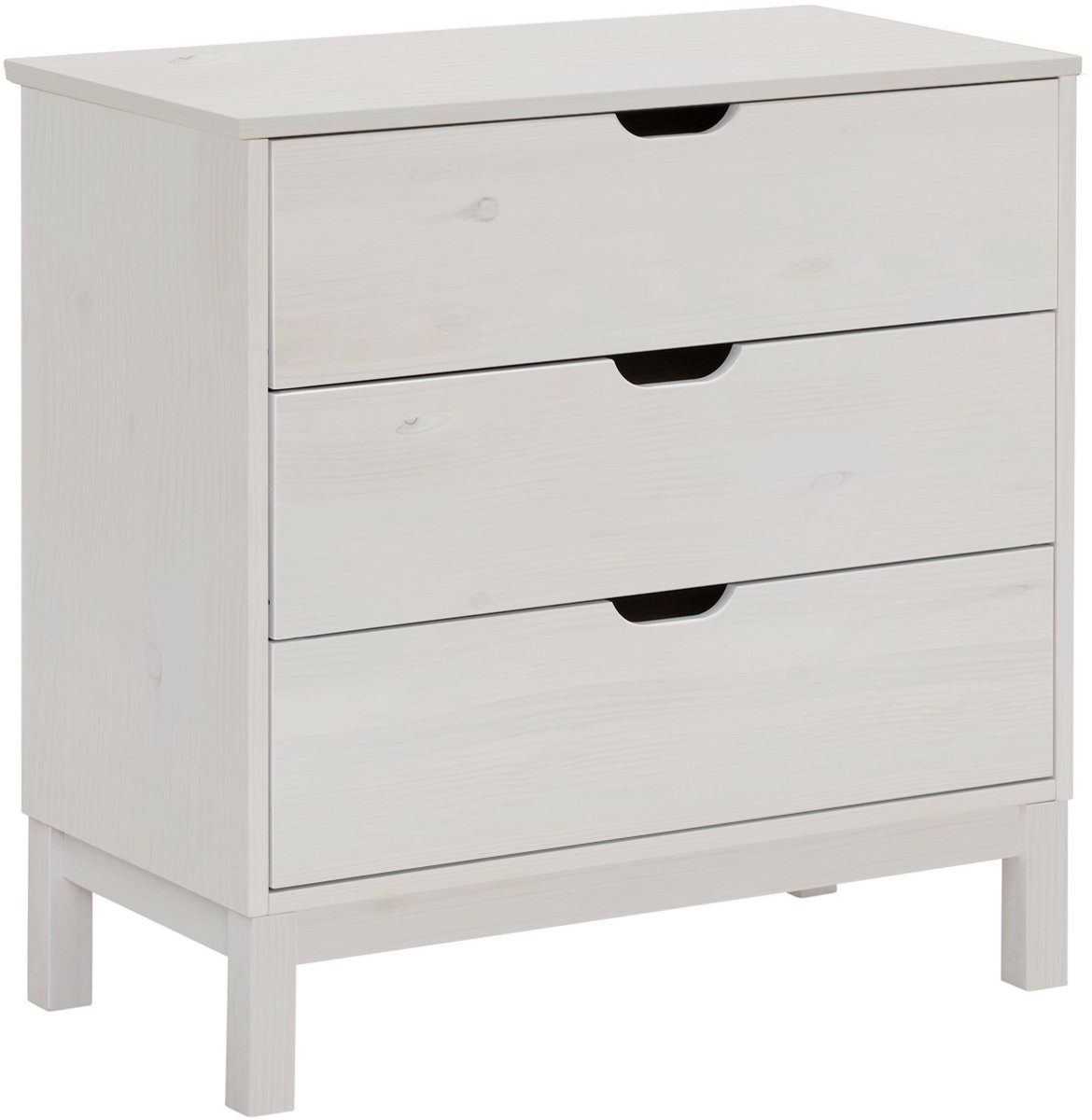 Post-Commode - 4-laden - Wit Grenen