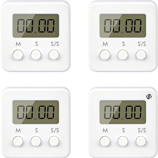 Digitale Kookwekker,Keukenwekker Digitaal,Groot display aftellen kleine timers met magnetische achterkant - Draagbare kookklastimer met beugel voor leerling-leraar