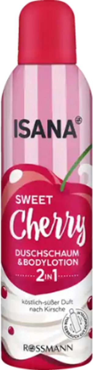 ISANA 2-in-1 Doucheschuim & Bodylotion Sweet Cherry | 1x 200ml - Kersen - Zoete Verleiding | Limited Edition 2025