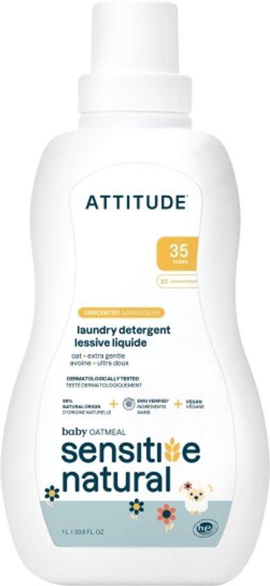 ATTITUDE Sensitive Skin Baby Wasmiddel - 1050 ml ECO - duurzaam
